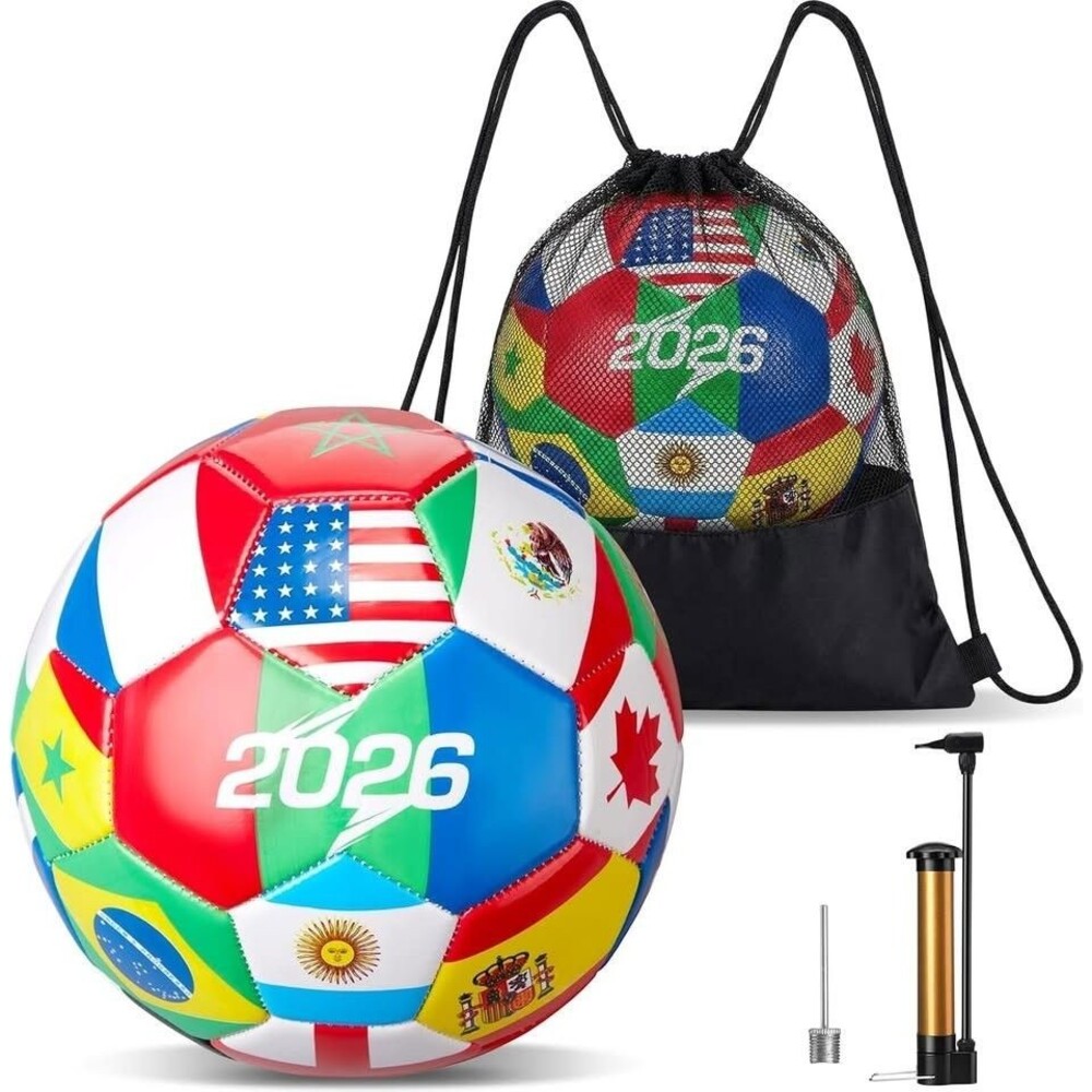 World Flag Soccer Ball Country Flags Training Ball 2026